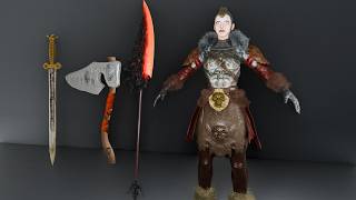 Low Poly Female Viking Warrior – Game Ready Character – PBR Textured – Unreal/Unity Compatible screenshot 4