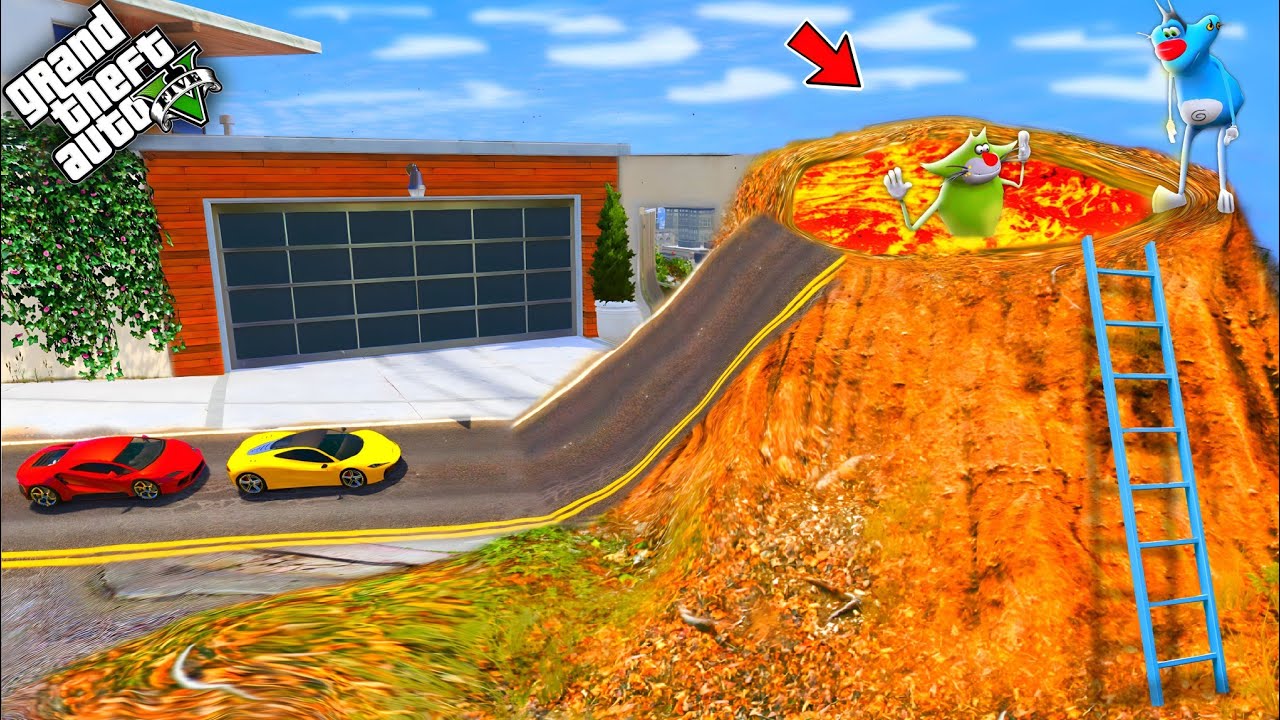 Oggy Ultimate Lava Road Challenge Nearly Oggy House In GTA 5 GTA 5 oggy-ultimate-lava-road-challenge-nearly-oggy-house-in-gta-5-gta-5