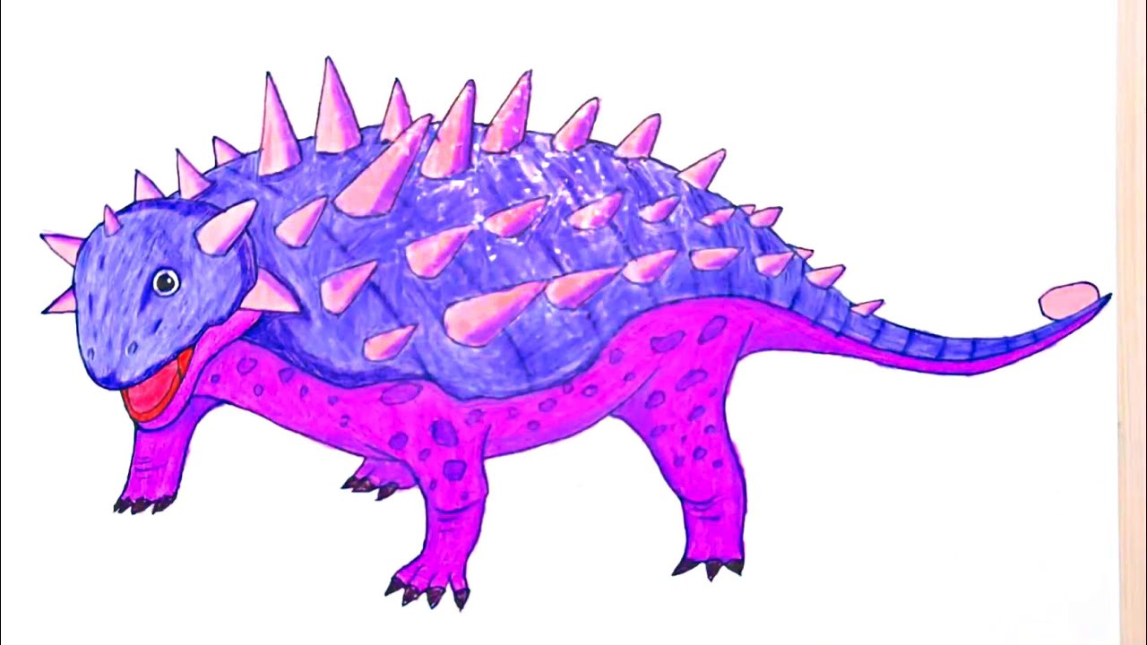 Dinosaur series, how to draw Jurassic World Baotou dragon/恐龙系列，怎样绘画侏罗纪