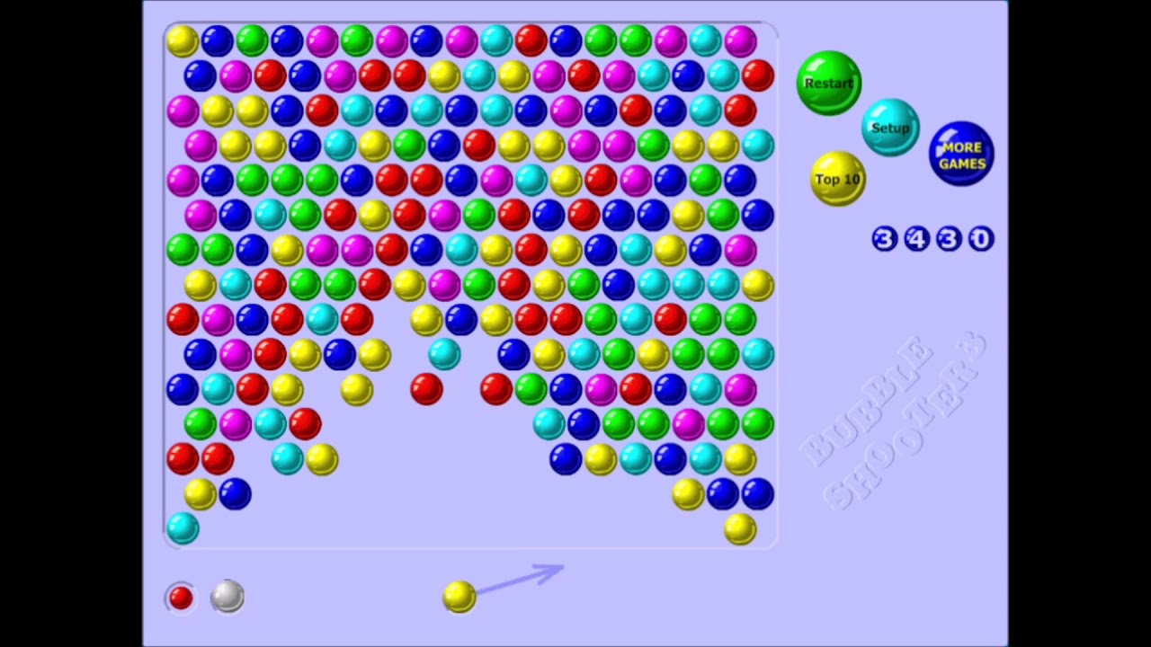 Bubble Shooter (PC website game and gameplay)