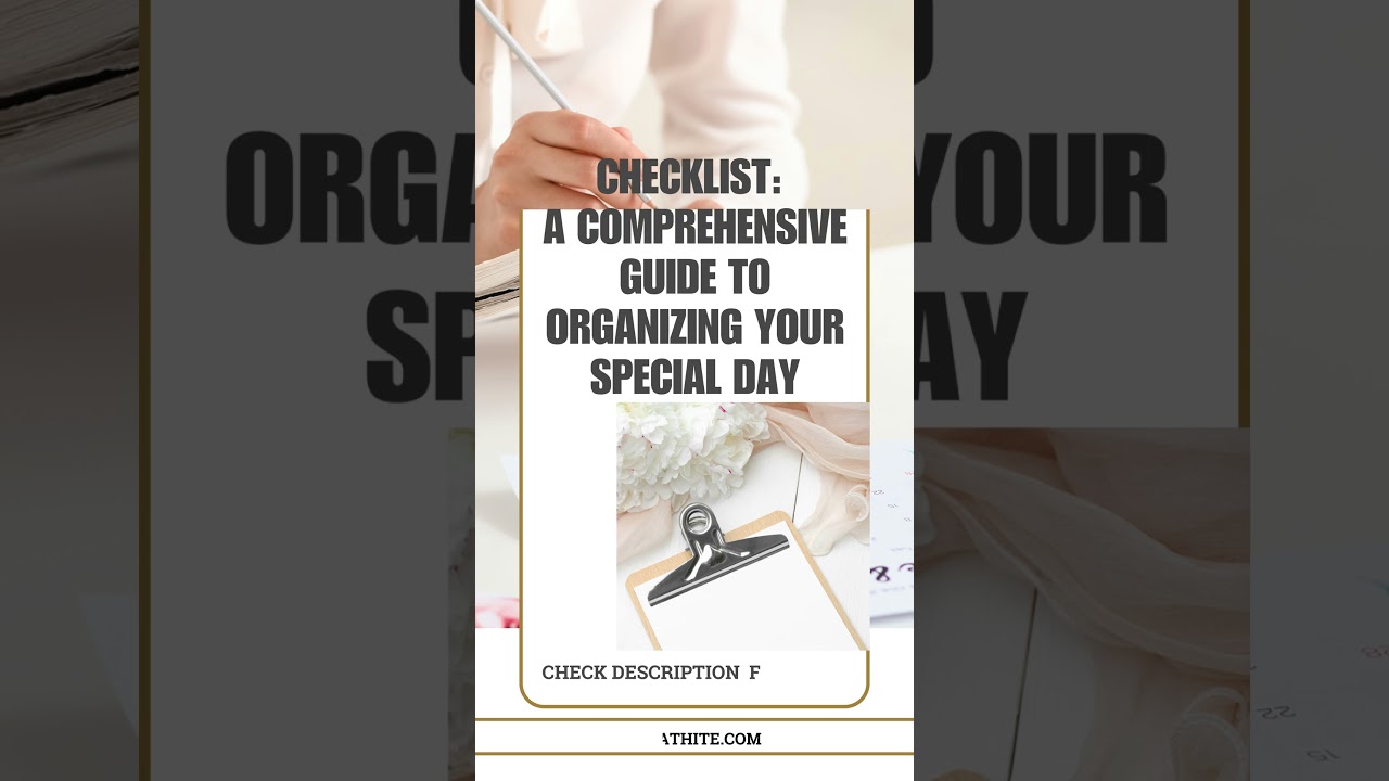 Free Wedding Planning Checklist: A Comprehensive Guide to Organizing Your Special Day