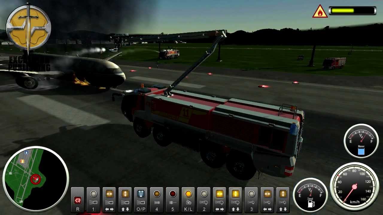 Airport firefighter simulator demo