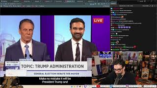 FINAL NYC Mayoral Debate!! MAMDANI VS. Cuomo (ft. Sliwa) | HasanAbi Reacts AND Yaps 