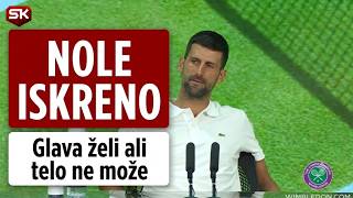 Novak Đoković posle meča sa Sinerom u emotivnom obraćanju / Sport Klub Tenis