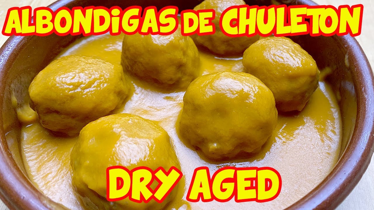 Increibles ALBÓNDIGAS de CHULETON de VACA GALLEGA DRY AGED 60 Días