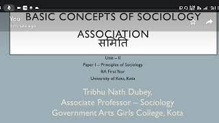 Difference between Association & Society