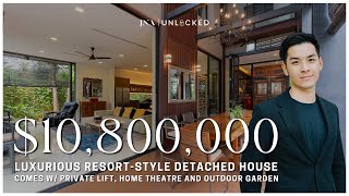 Toh Drive | District 17 | Luxurious Resort-Style House With Lift, Home Theatre and Outdoor Garden