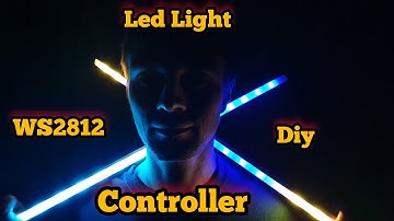 Аккумуляторный RGB свет на адресных светодиодах WS2812 с разными эффектами