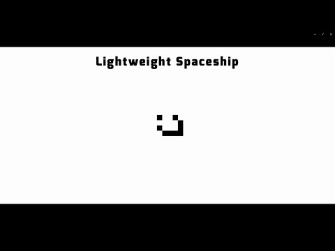 ライフゲームの宇宙船11種 ～直交方向 光速/2～