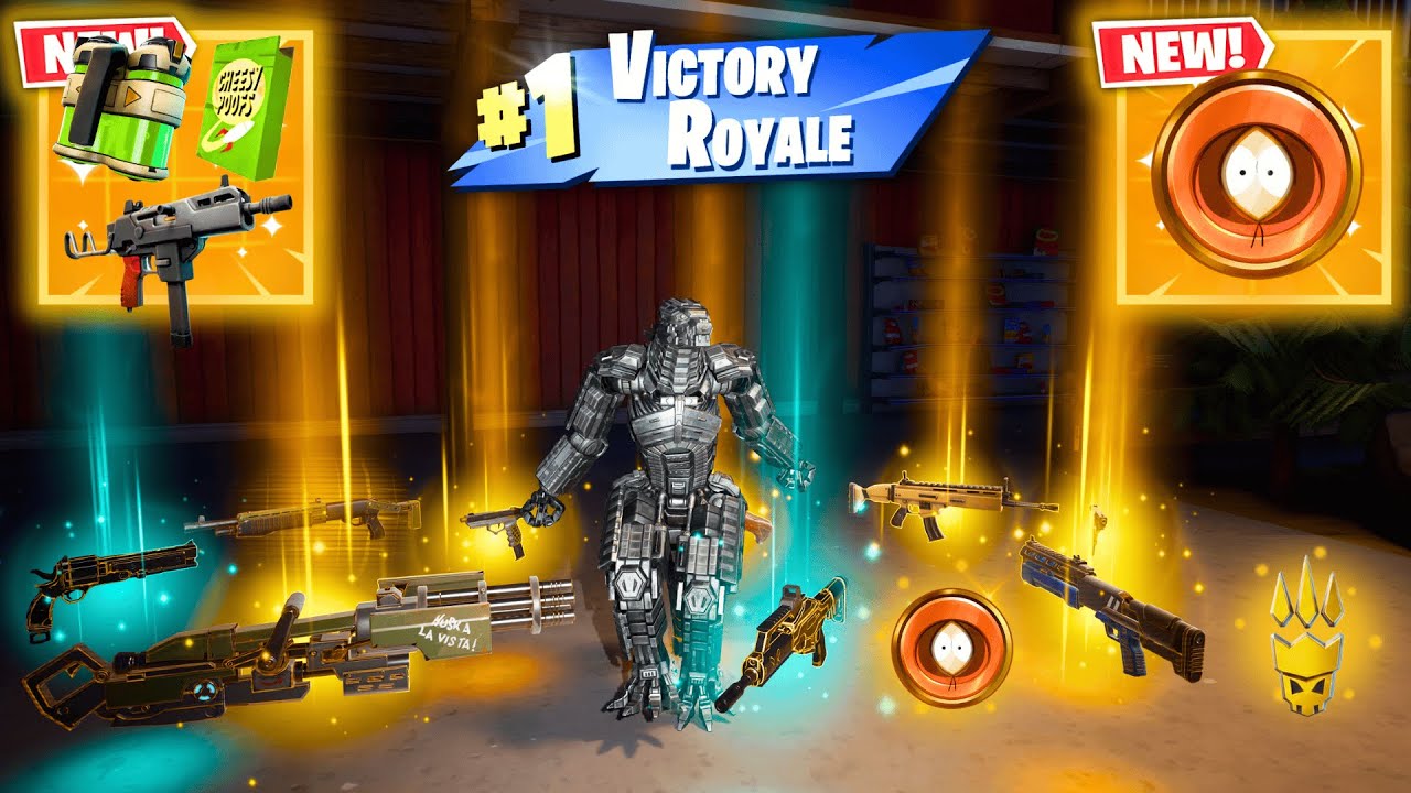 ALL MYTHIC AND EXOTIC GUNS IN FORTNITE (NEW! Fortnite Chapter 7 Season 1)