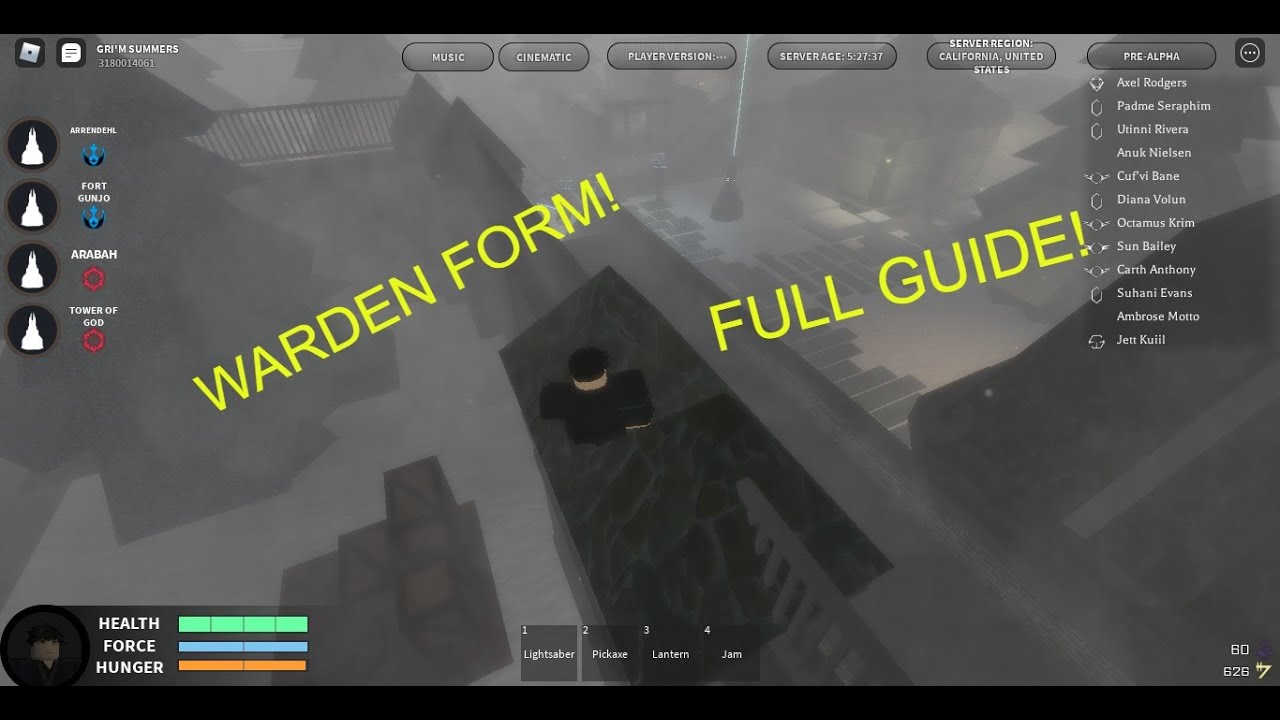 How To Get Warden Form FORCE ROBLOX YouTube 