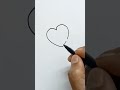 How to draw  love hearts shorts heart art