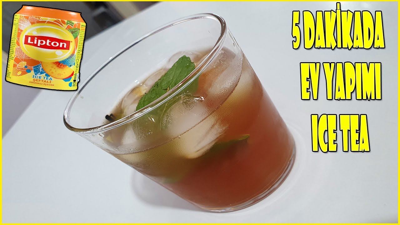 ÇOK KOLAY EV YAPIMI ICE TEA YAPTIM ! (SOĞUK ÇAY) 5 DAKİKADA TARİF