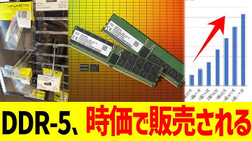 DDR-5メモリ、時価で販売される投機商品にwwww【へいらっしゃい】