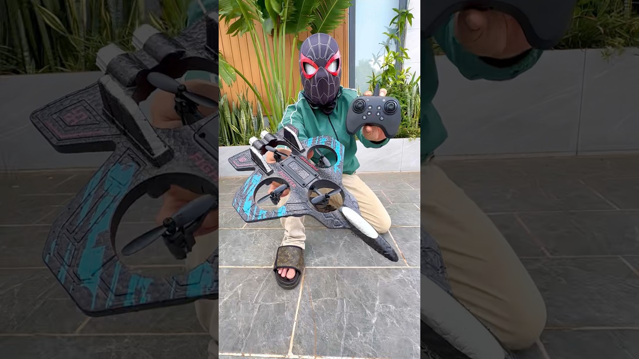 Распаковка боевого дрона с дистанционным управлением