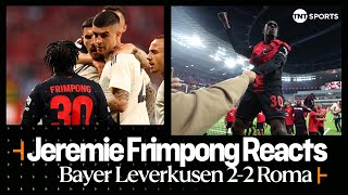 "WE'VE BEEN PHENOMENAL!" 😁 | Jeremie Frimpong | Bayer Leverkusen 2-2 Roma | UEFA Europa League