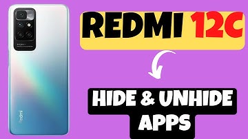 How to Hide & Unhide Apps in Redmi 12c || Hiding Apps || Unhiding Apps