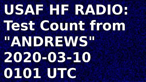 USAF HF Global Communications System, Test from ANDREWS | 11175 and 8992 | Doomsday Planes