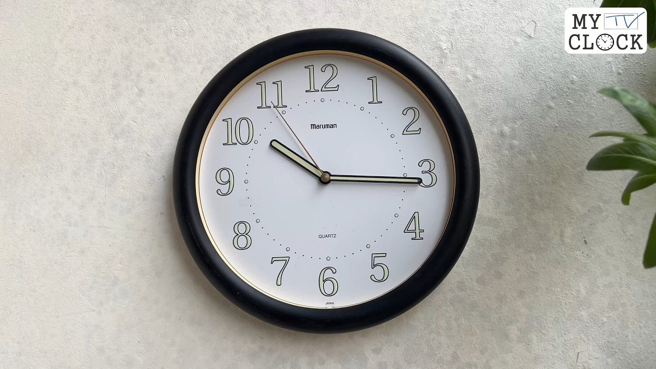 Maruman Luminous Clock 27cm | シチズン 夜光 壁掛け時計 | Đồng Hồ
