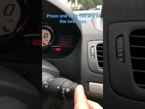 Megane 3 reset “service required” warning.