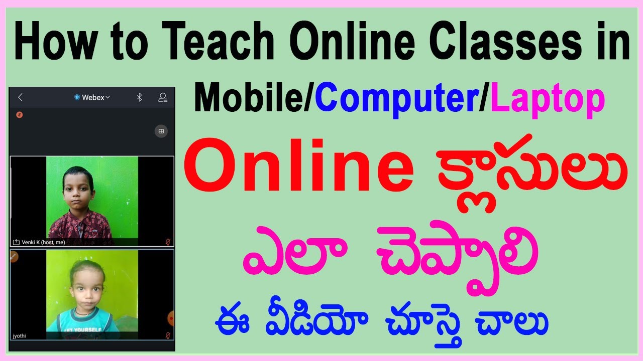 How to Teach Online Classes in Telugu Online Teaching Best App Free