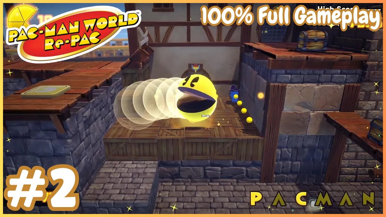 🟡👻 PAC-MAN WORLD Re-PAC (PC) | 100% Full Gameplay Walkthrough | Part 2 ...