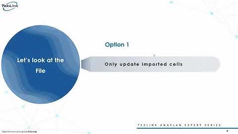 Functionalities While Importing in Anaplan