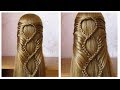 Coiffure avec tresse 💗 Belle coiffure facile à faire cheveux long 💗 Coiffure pour fille