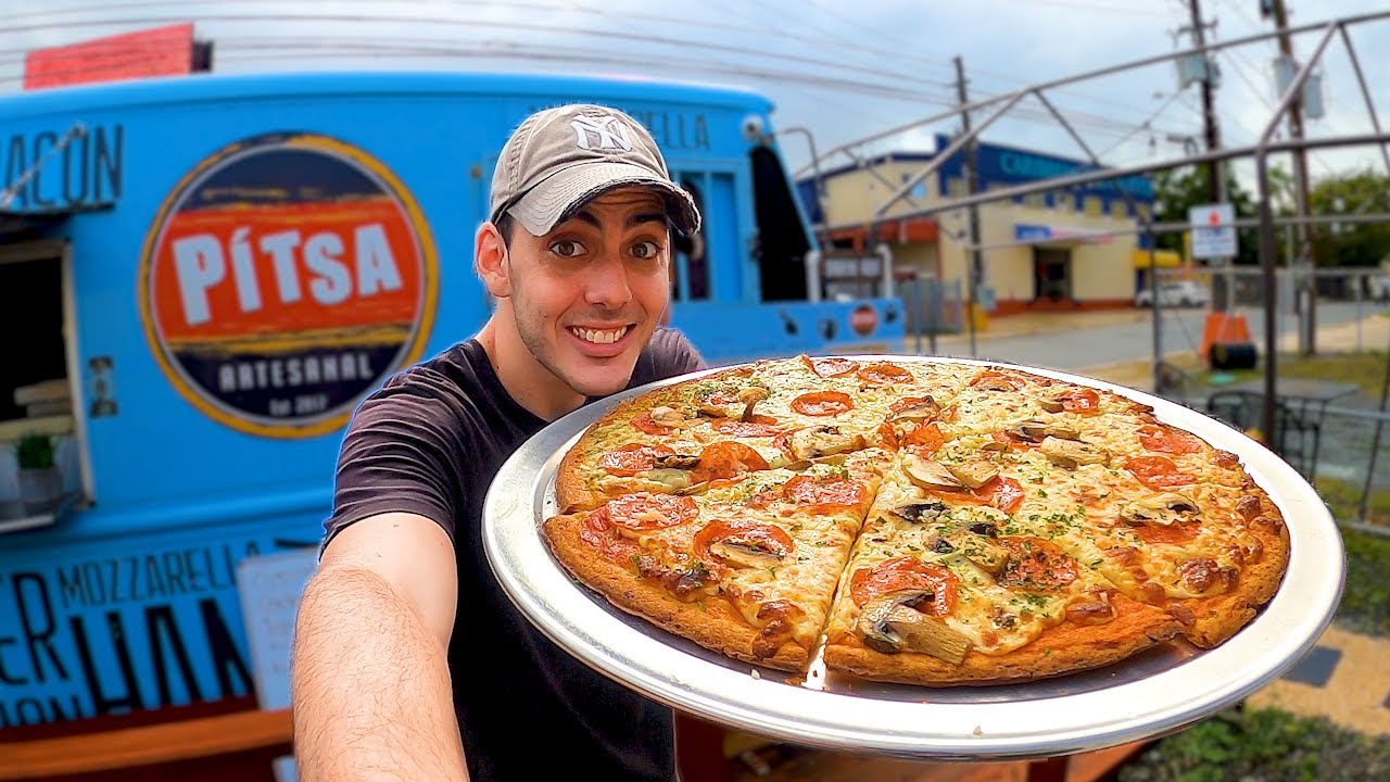 Primera Pizza Que Pruebo Con Esta Masa En Puerto Rico! 🇵🇷 - YouTube