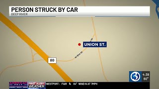 Serious injuries reported after pedestrian struck by car in Deep River