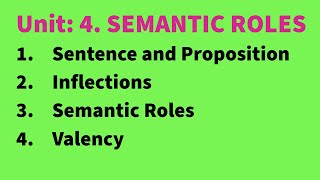 SEMANTIC ROLES