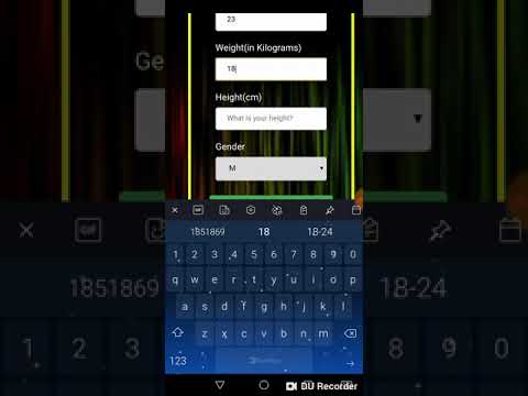 My first time - A calorie calculator using mainly Javascript & phoneGap testing