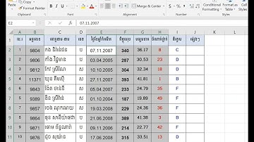 ប្ដូរលេខសកល មកជាលេខខ្មែរ ក្នុងបញ្ជី