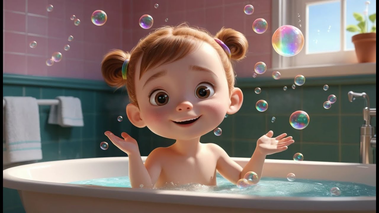 Splish, Splash, A Rainbow Bath | Fun Bath Time Song for Kids | Colorful Water Adventure Rhyme