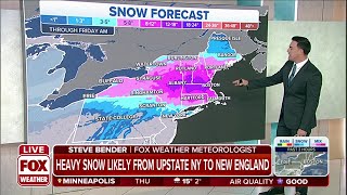 Parts Of Northeast To See Significant Snow From Potent Winter Storm Friday