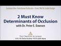 Two Must Know Factors of Occlusion