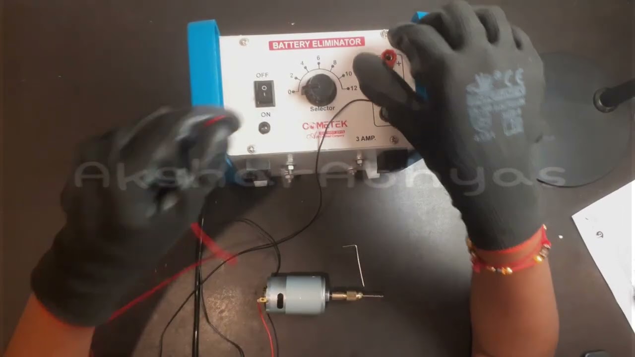 Assembling and Testing Mini Wood Carving Tools using a 12V DC Motor..