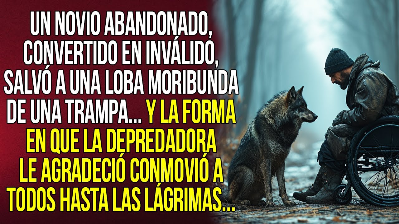 Un novio abandonado, convertido en inválido, salvó a una loba moribunda de una trampa...