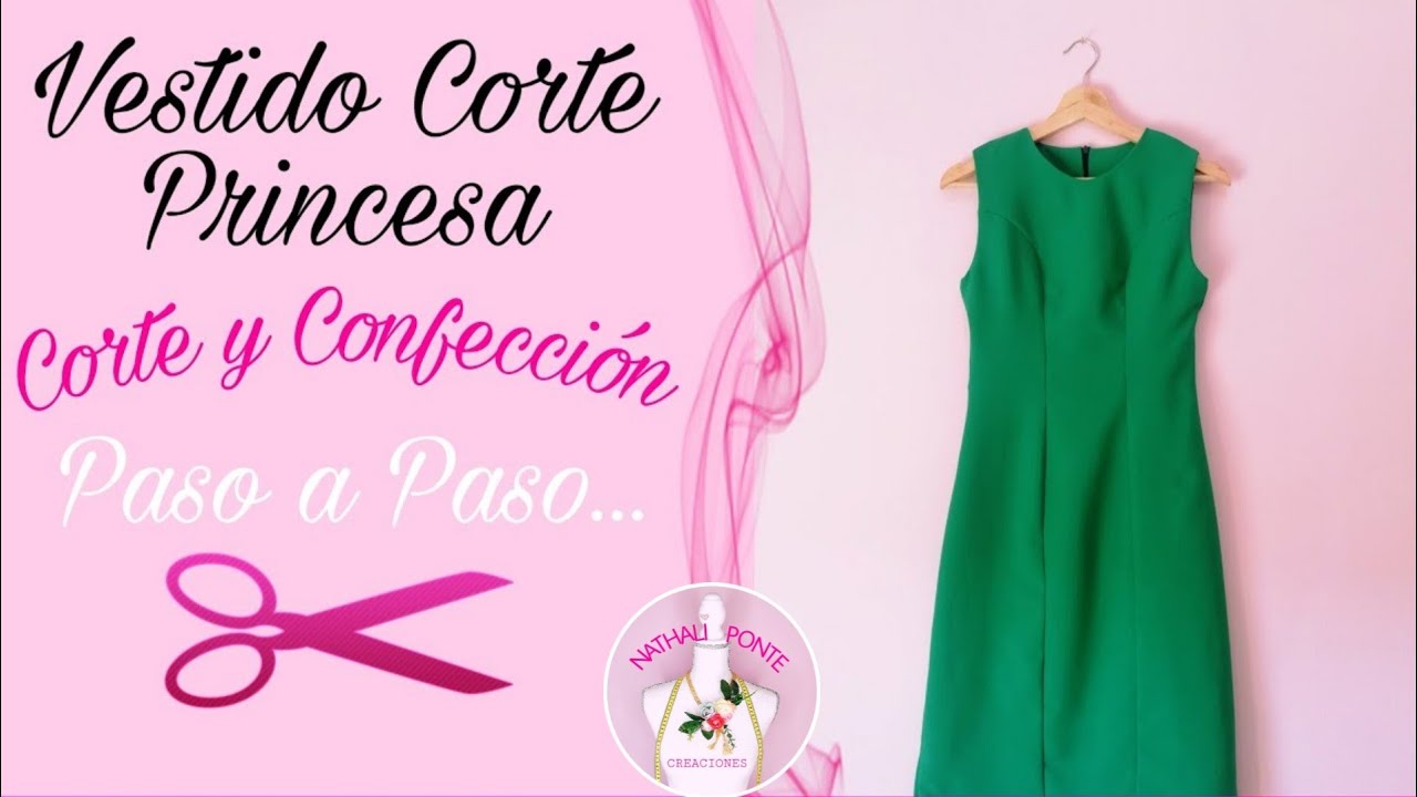 VESTIDO PRINCESA CORTE CONFECCIÓN PASO A SUPER FÁCIL - YouTube