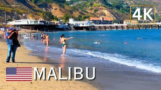 Malibu Beach 4K Walking Tour California USA 2023 | Malibu Pier