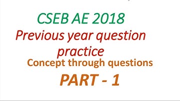 CSEB_2021| CSEB 2018 civil engineering previous year question PART 1