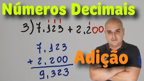 Operações com Números Decimais 01: Adição com números decimais