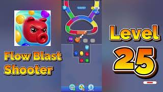 Flow Blast Shooter Level 25 Walkthrough 🔫🧩 | Color Shooter Puzzle Solution | Mini Boss
