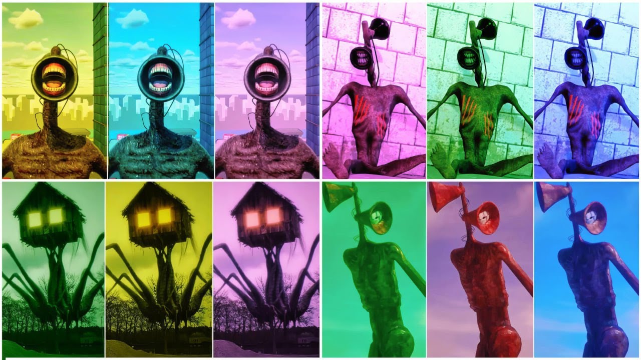 Siren head megamix coffin dance meme song cover siren head mega colour battle coffin dance