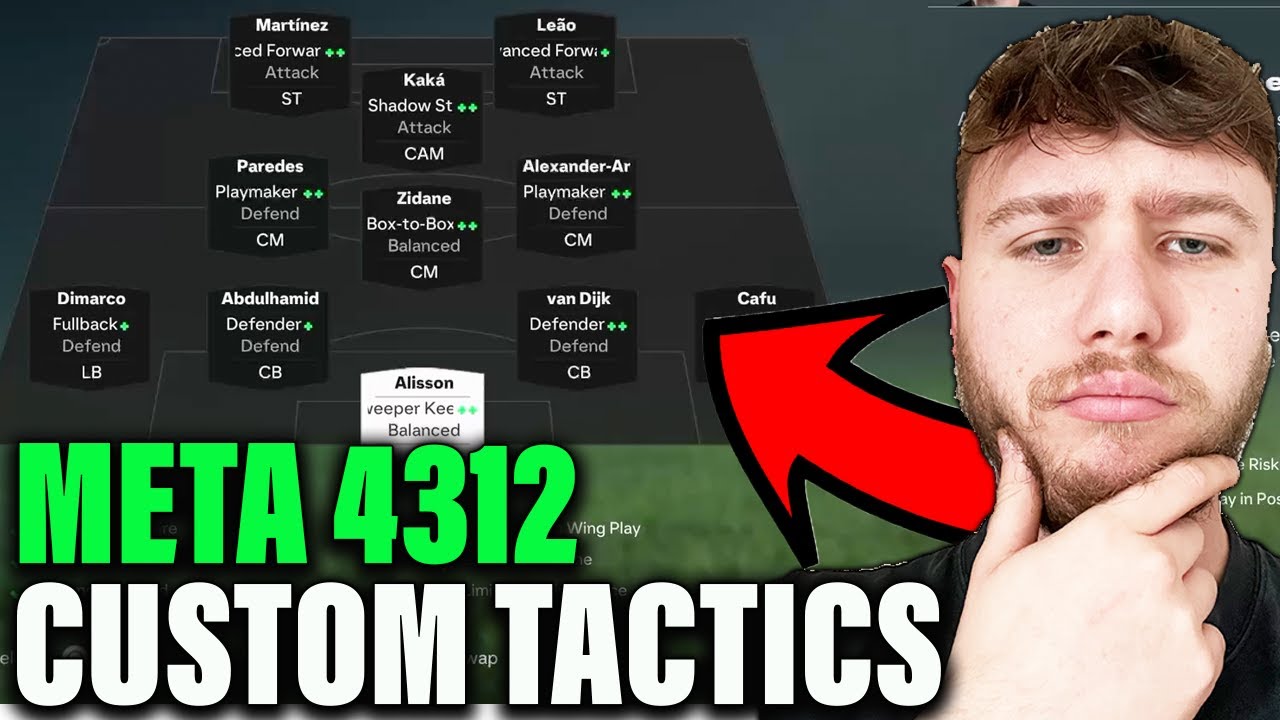 Best 4312 META Formation & Custom Tactics in FC 25! 🔥 The NEW Meta ...