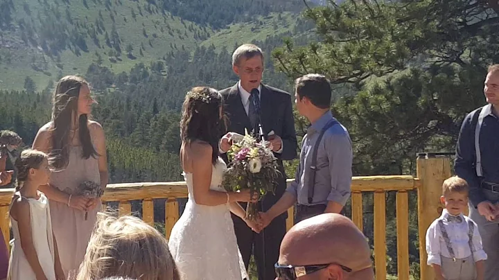 Kenny & Chelsea Rogers Wedding Ceremony Estes Park Colorado