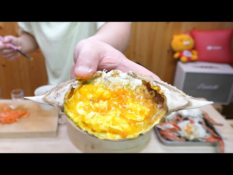 <strong>제철</strong> <strong>암꽃게</strong> 클라스 ㄷㄷ 신박하게 먹는 방법 공개