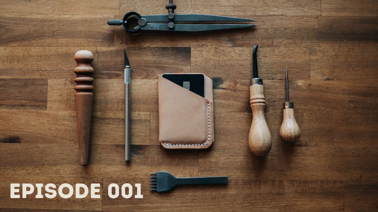 Making a LEATHER WRAP WALLET | EPISODE 001 - YouTube