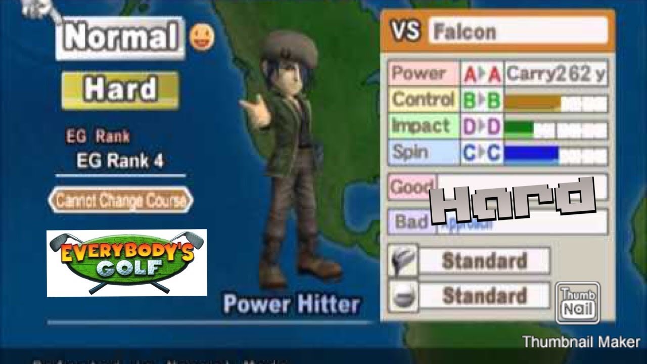 Everybody’s Golf 4 [Hot Shots Golf 4] (European) [PS2] - VS. Falcon (Hard)