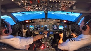 Boeing 737-800 Rejected Takeoff (Engine Fire) \& Evacuation | MCC Training at Simtech | Cockpit View